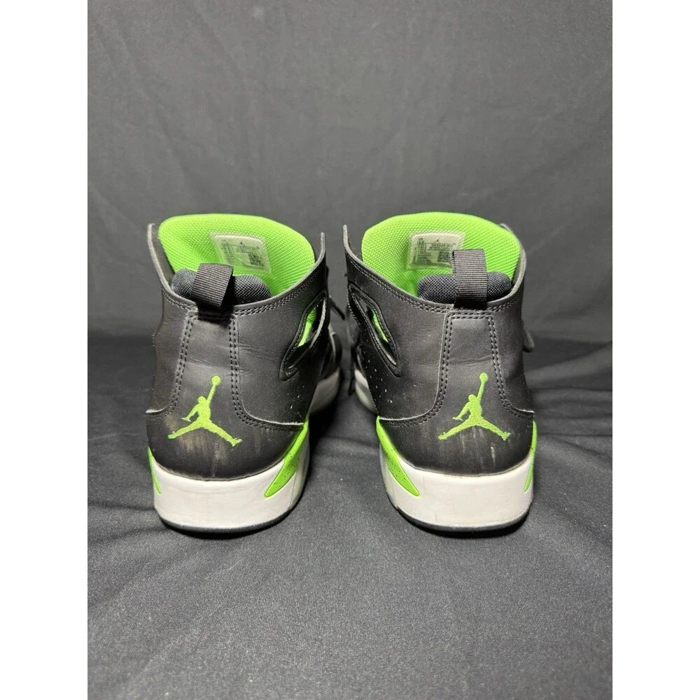 Size 11.5 - Jordan Flight Club 91 Black Green Strike DC7329-003 Pre-Owned Retro